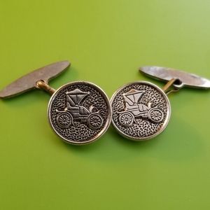 Vintage Car cuff links Ford Model A T steampunk automotive